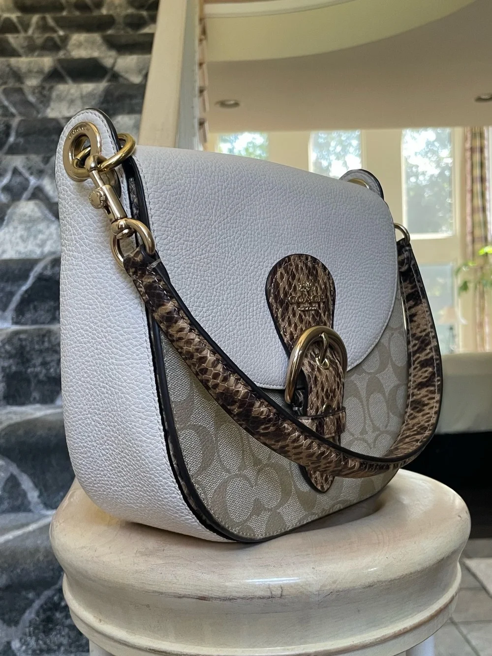 Coach Kleo Shoulder Bag In Signature Canvas